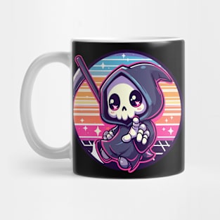 Colorful kawaii retro grim reaper Mug